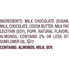 HERSHEY'S KISSES with Almonds Gold Foils Milk Chocolate Candy Bulk Bag, 60 oz