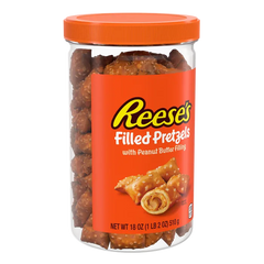 REESE'S Peanut Butter Filled Pretzels Jar, 18 oz