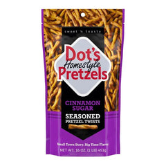 DOT'S HOMESTYLE PRETZELS Cinnamon Sugar Seasoned Pretzel Twists, 16oz bag