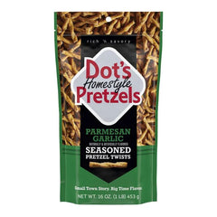 DOT'S HOMESTYLE PRETZELS Parmesan Garlic Seasoned Pretzel Twists, 16oz bag