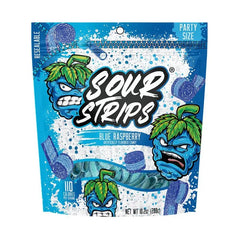Sour Strips Blue Raspberry Candy Party Bag, 10.2oz