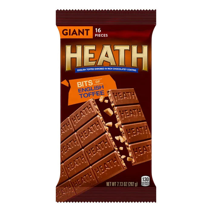 HEATH Milk Chocolate English Toffee Giant 7.13oz Candy Bar