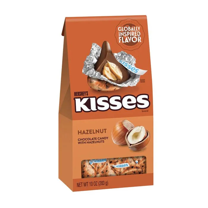 HERSHEY'S KISSES Hazelnut Flavored Kisses, 10oz Pouch