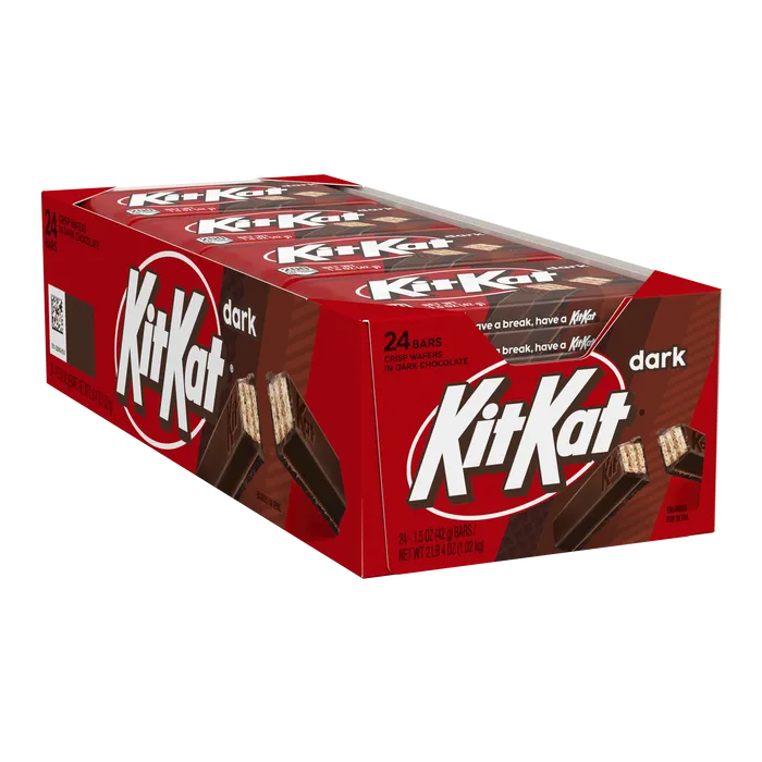 KIT KAT® Dark Chocolate Wafer Candy Bars, 1.5 oz (24 Count)