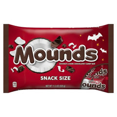 MOUNDS Dark Chocolate and Coconut Snack Size, Candy Bars Bag, 11.3 oz