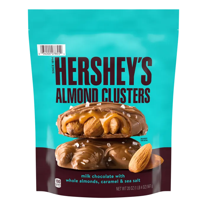 HERSHEY’S Almond Caramel Clusters, 20 oz Bag