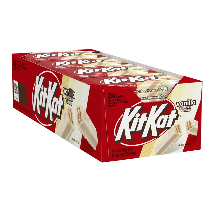 KIT KAT® Vanilla Flavored Wafer Candy Bars, 1.5 oz (24 Count)