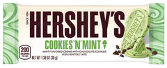 HERSHEY'S Cookies 'N' Mint Ice Cream Flavored Standard Size Candy Bar, 1.38oz (24 Count)