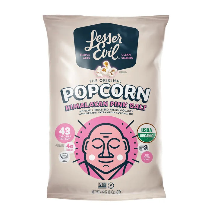 LesserEvil Himalayan Pink Salt Popcorn Popcorn 4.6oz