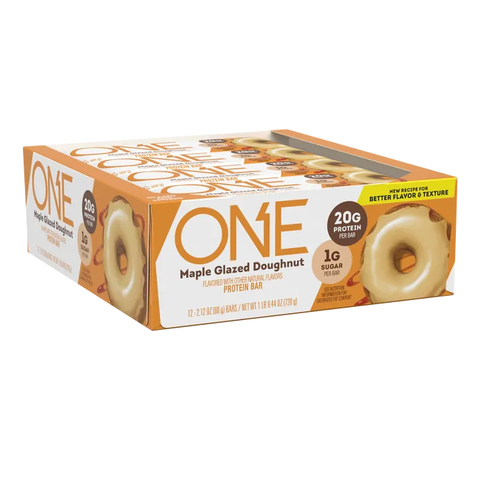 ONE Maple Glazed Doughnut Flavored Protein Bars, 2.12 oz (12 Count)