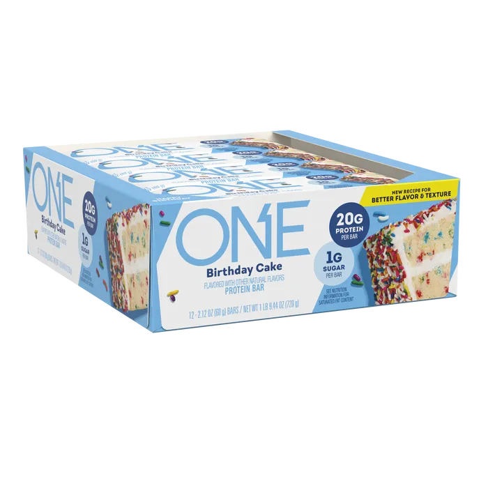 ONE Birthday Cake Flavored Protein Bars, 2.12 oz (12 Count)
