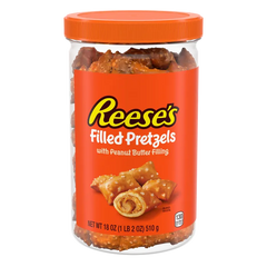 REESE'S Peanut Butter Filled Pretzels Jar,  18 oz