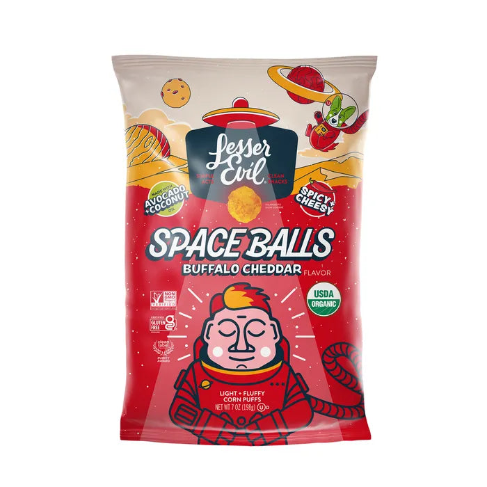 LesserEvil Buffalo Cheddar Space Balls 7oz