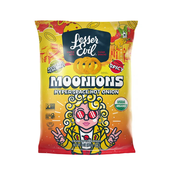 LesserEvil Moonions Hot Onion 6oz