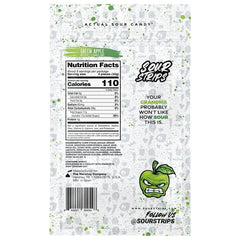 Sour Strips Green Apple Candy Peg Bag, 3.4oz