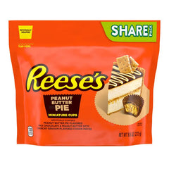 REESE'S Miniatures Peanut Butter Pie Flavored Peanut Butter Cups Candy  Share Pack, 9.6 oz