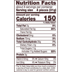 REESE'S Milk Chocolate and Peanut Butter Dipped Animal Crackers Bag, 8.5 oz