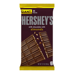 HERSHEY'S Milk Chocolate Almond Giant 7.37oz Candy Bar