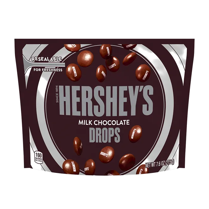 HERSHEY'S Milk Chocolate Drops 7.6oz Candy Bag